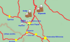 Novi Pazar - travel map