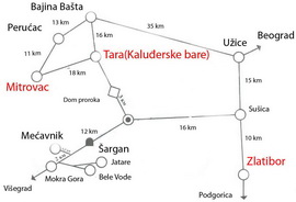 Mecavnik - tourist map