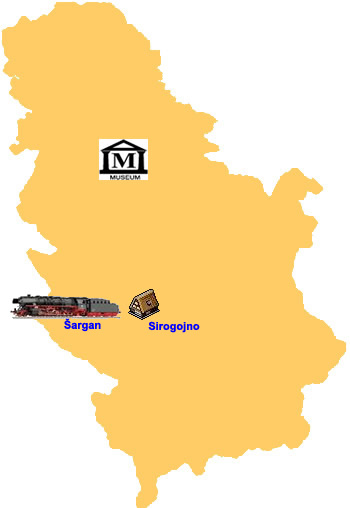 Sebian Museums - map
