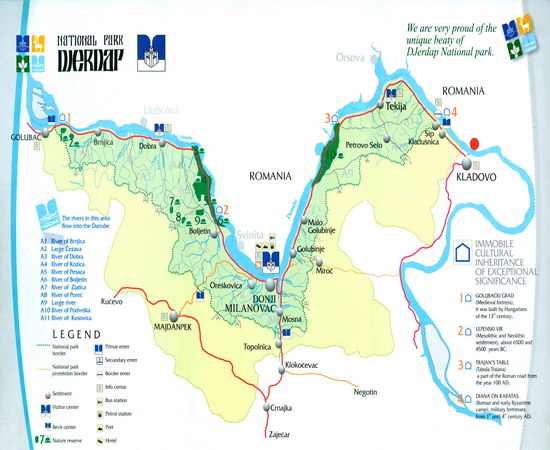 nacionalni parkovi srbije karta Istočna Srbija nacionalni parkovi srbije karta