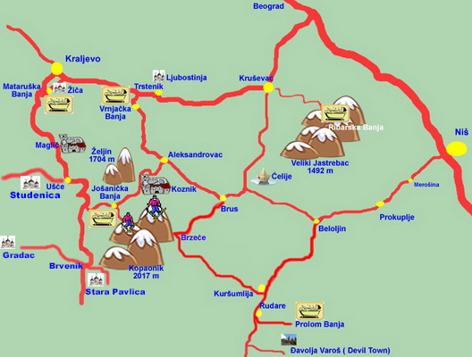 Raska - travel map