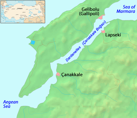 Dardanelles Map